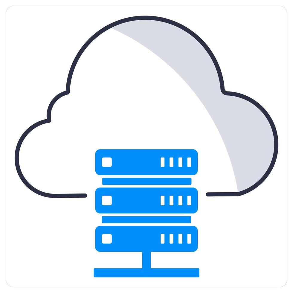 Web Hosting and server icon concept vector