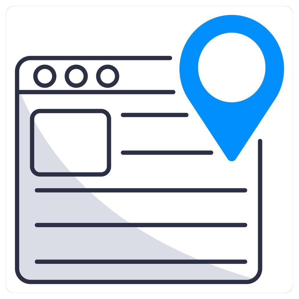 Web Navigation and menu icon concept vector