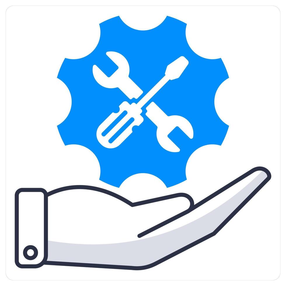 Maintenance and repair icon concept vector