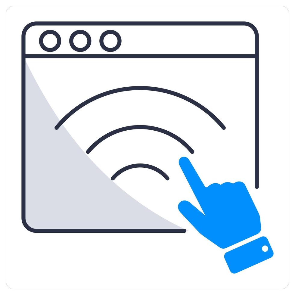 Web Interaction and click icon concept vector