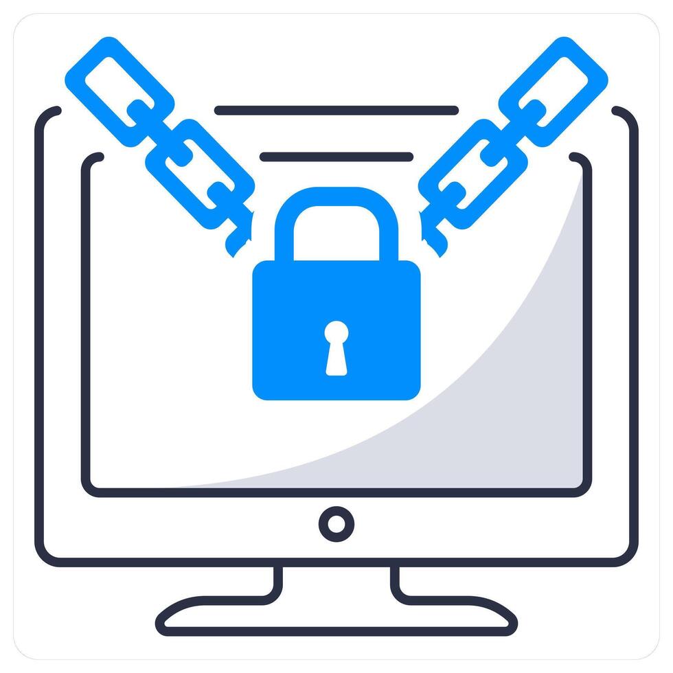 Ransomware and security icon concept vector