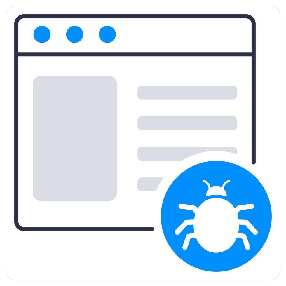 Site Threat and hazard icon concept vector