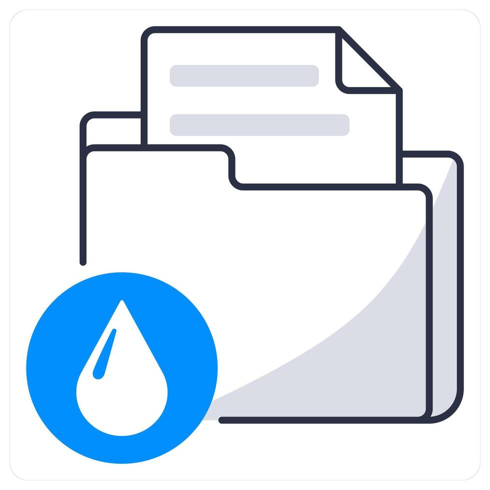 Data Leak and data loss icon concept vector