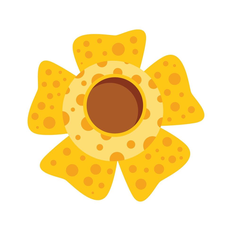 Rafflesia flower blooming with five petals vector