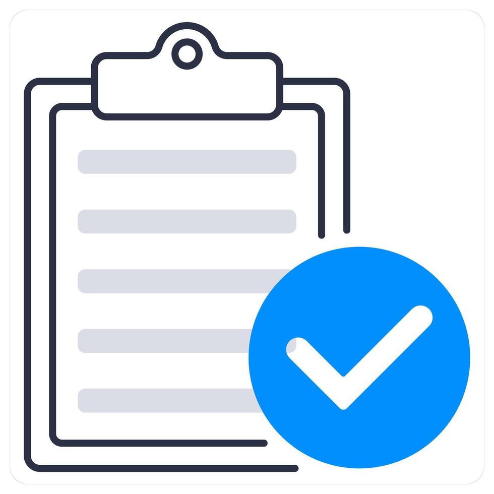 Verification Report and report icon concept vector