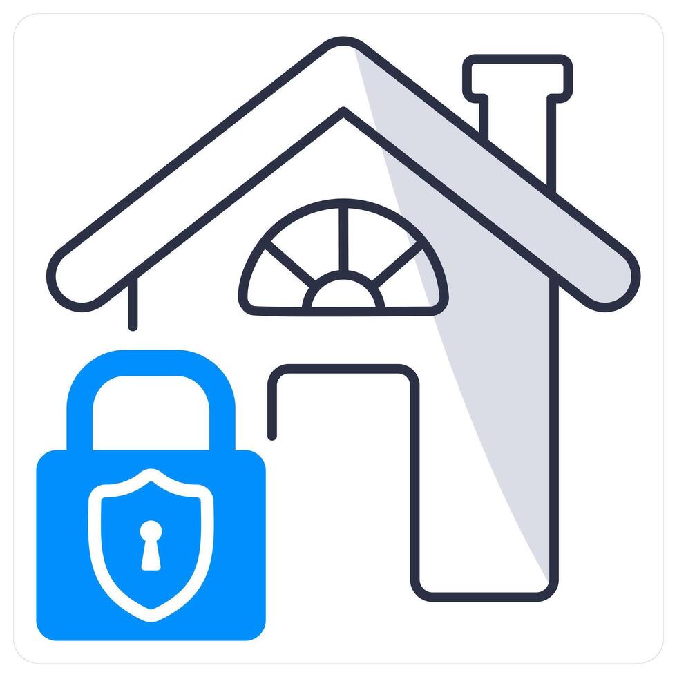 Home Protection and security icon concept vector