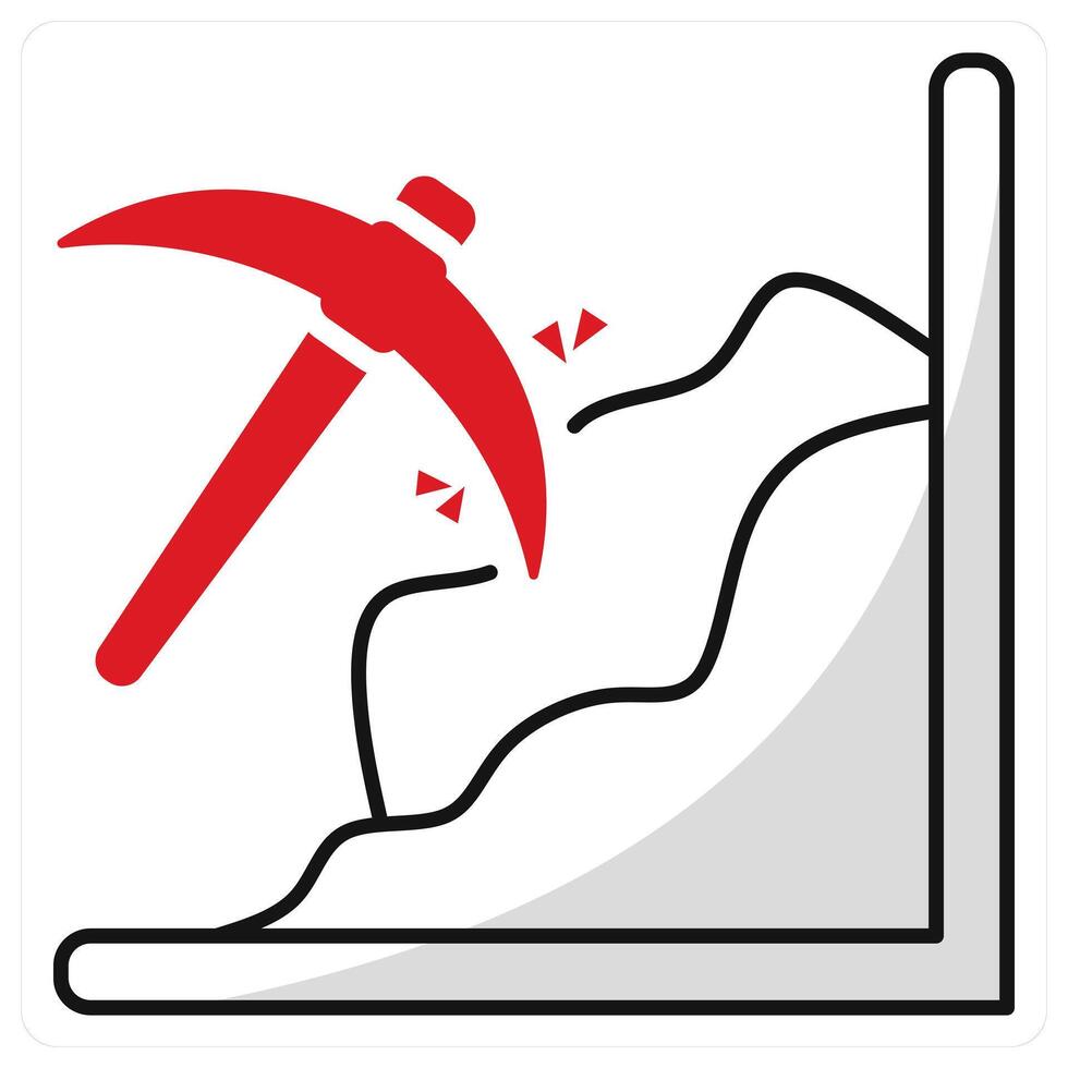Mining and drill icon concept vector