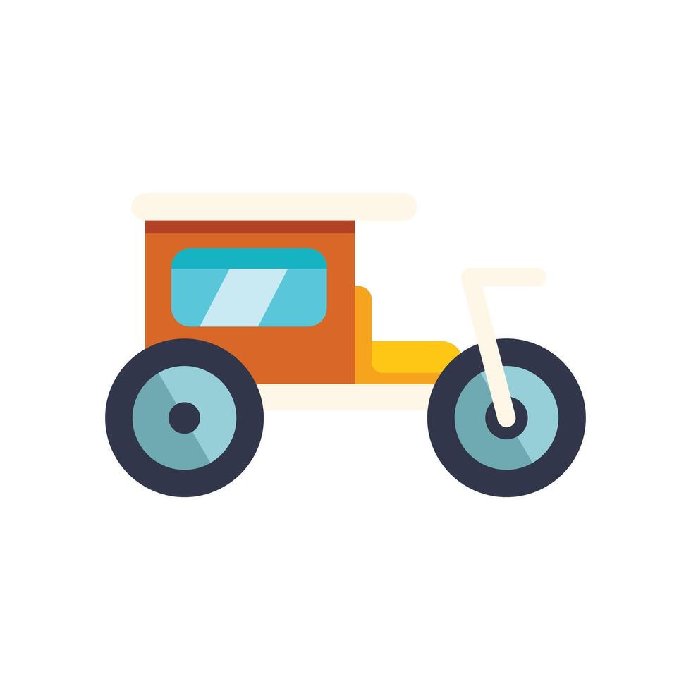 Velomobile combining cycling and comfort in modern transportation icon vector