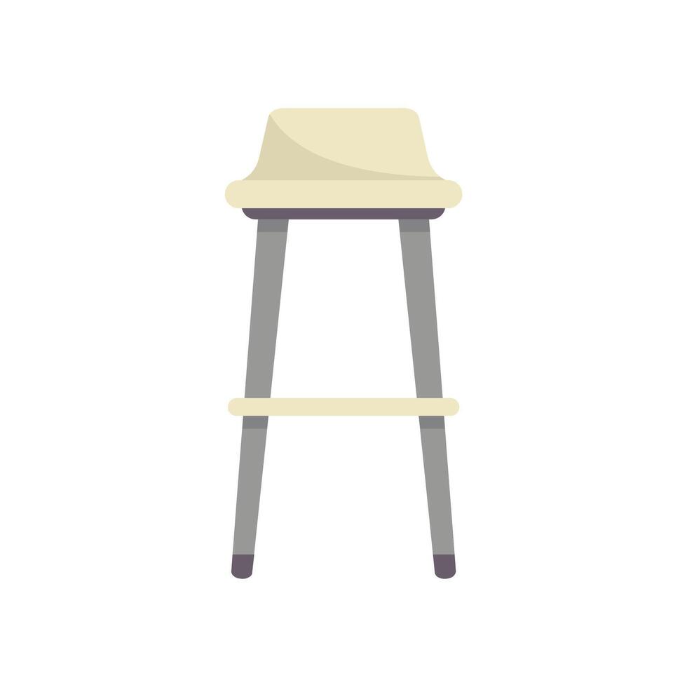 Modern bar stool standing on white background vector