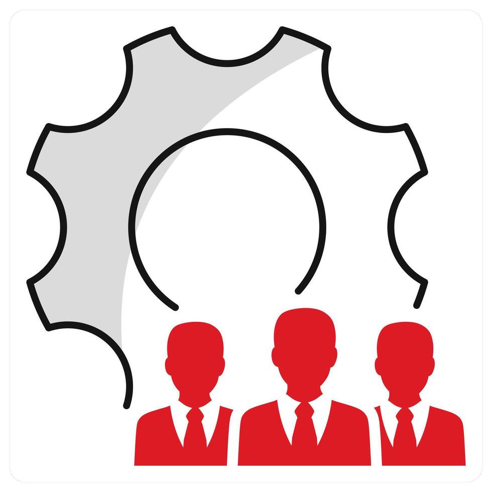 Management and planning icon concept vector