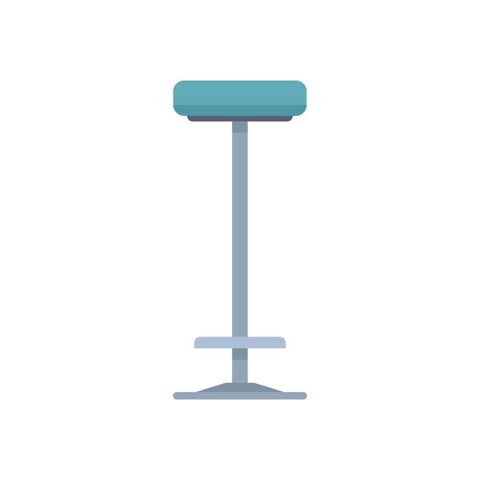 Modern bar stool standing on white background vector