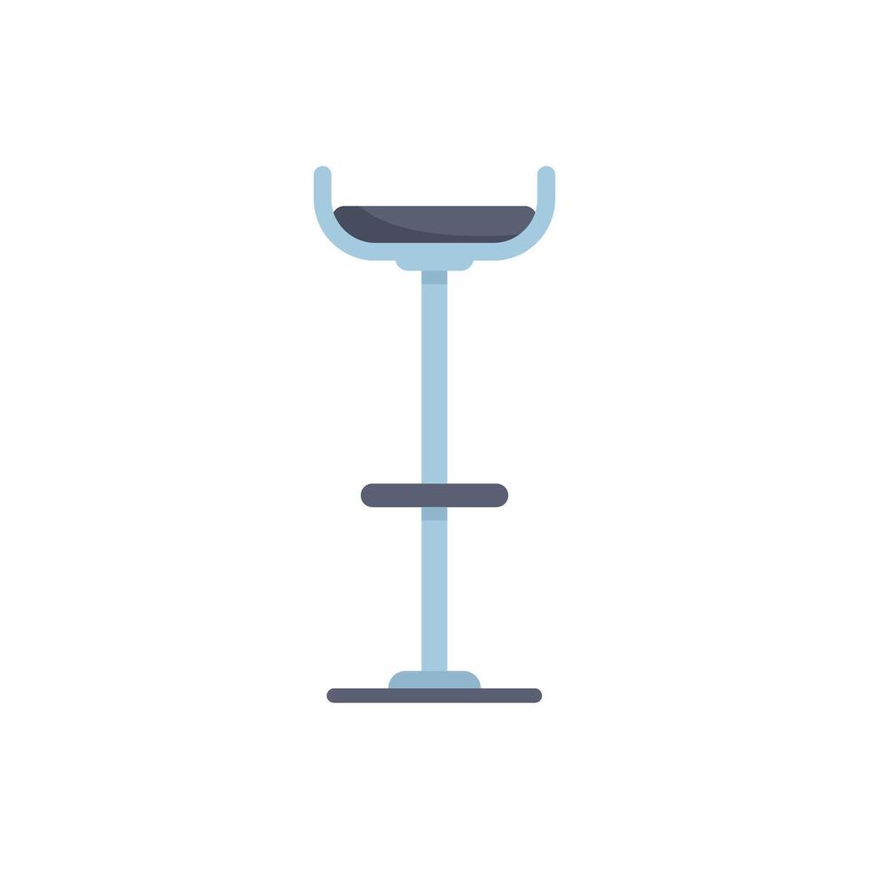 Modern bar stool standing on white background vector