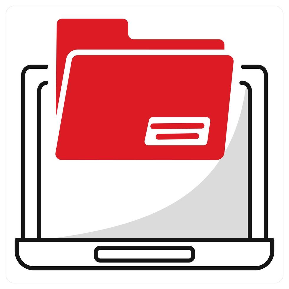 Folder and files icon concept vector