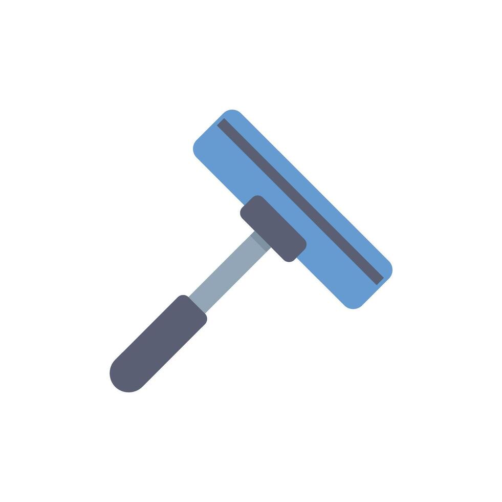 Blue squeegee for washing windows and cleaning surfaces vector