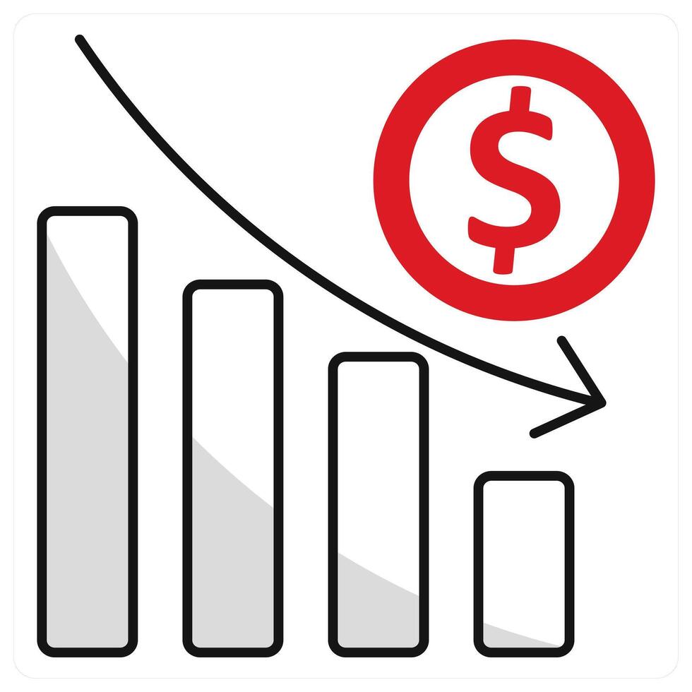 Loss and resume icon concept vector