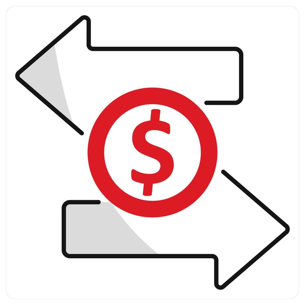 Fund Transfer and payment icon concept vector