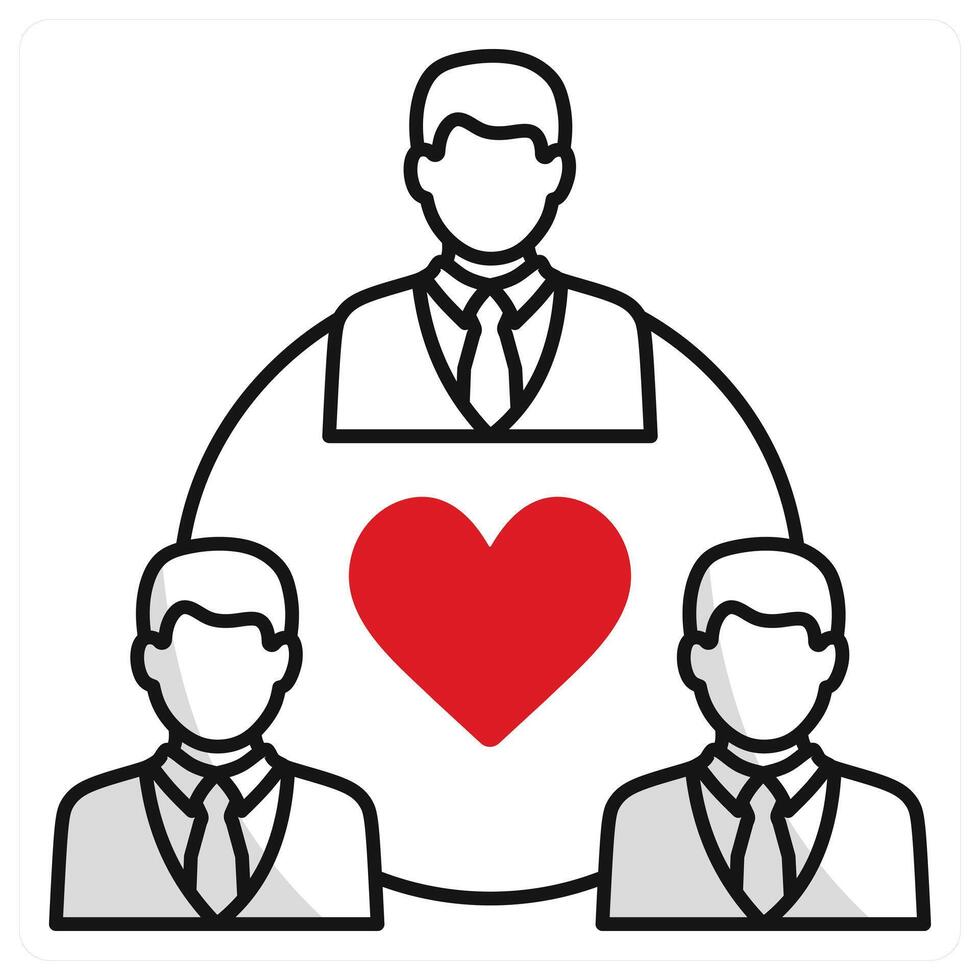 Business Relationship and networking icon concept vector
