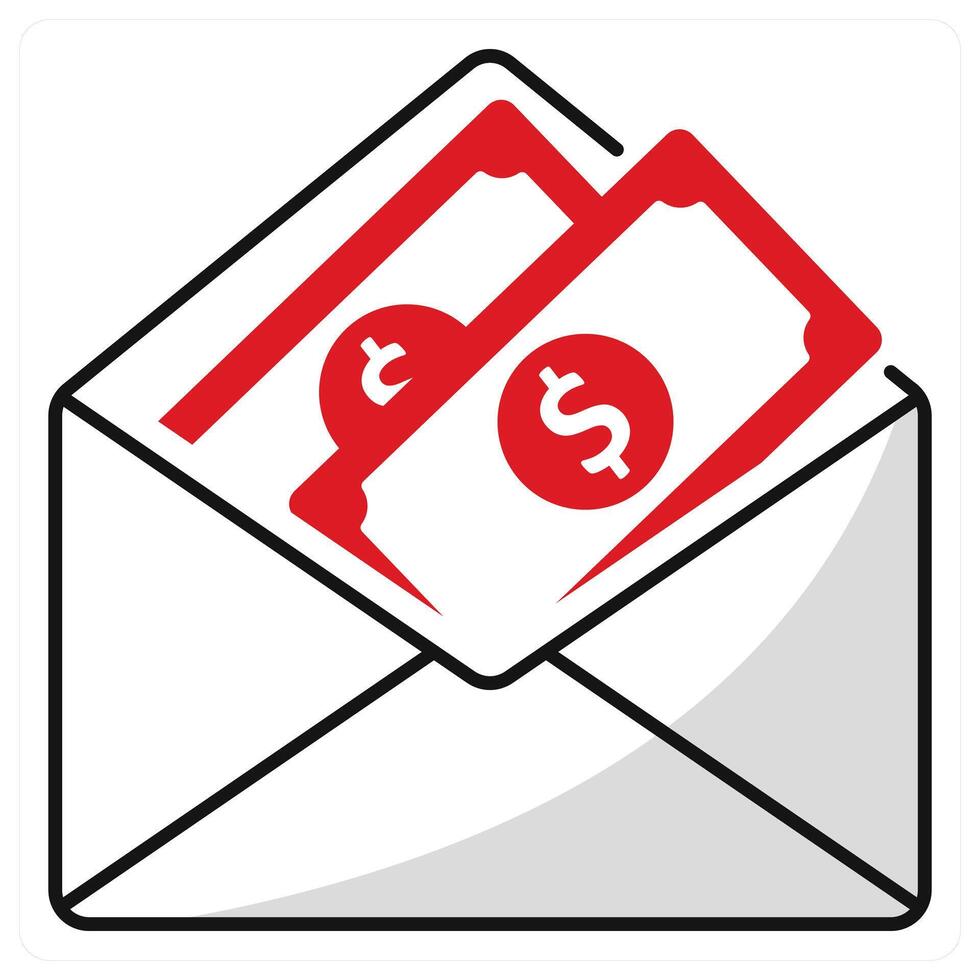 Salary and income icon concept vector