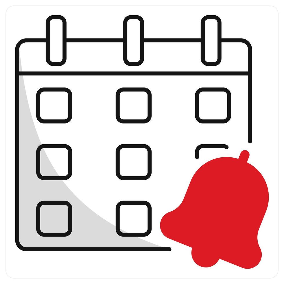 Meeting Reminder and alert icon concept vector