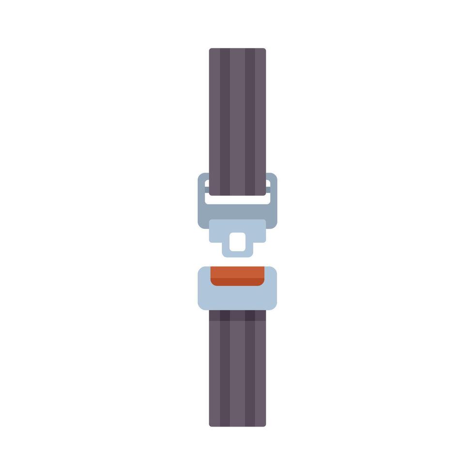 Safety first, seat belt fastened and ready for a secure journey vector