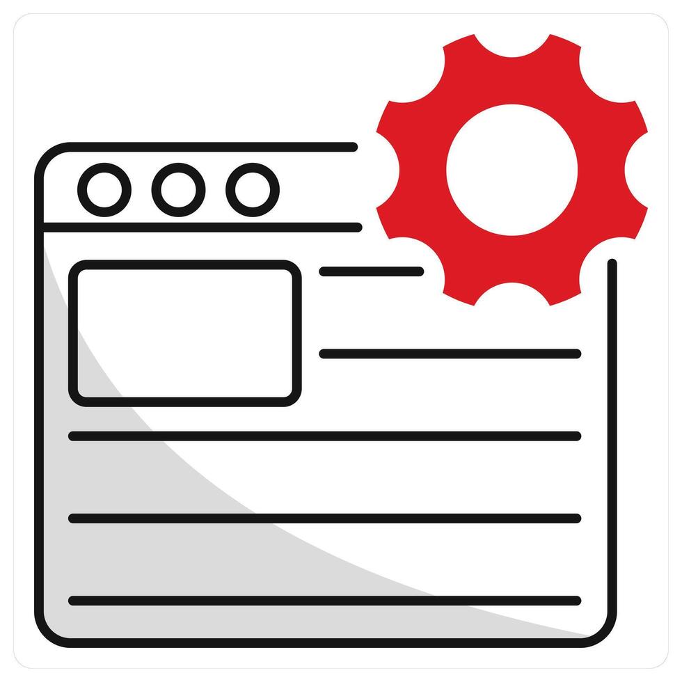 Web Optimization and web icon concept vector