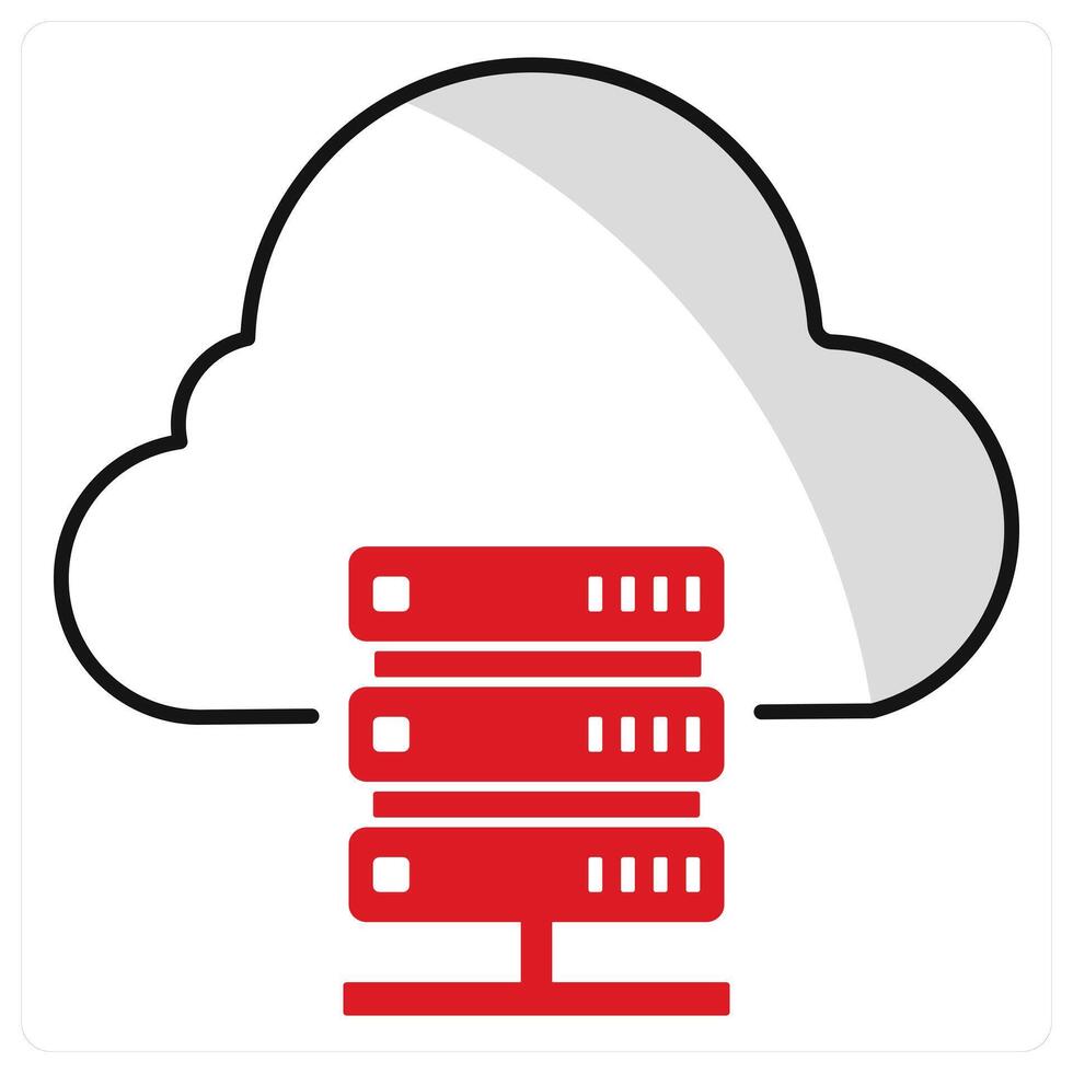Web Hosting and server icon concept vector