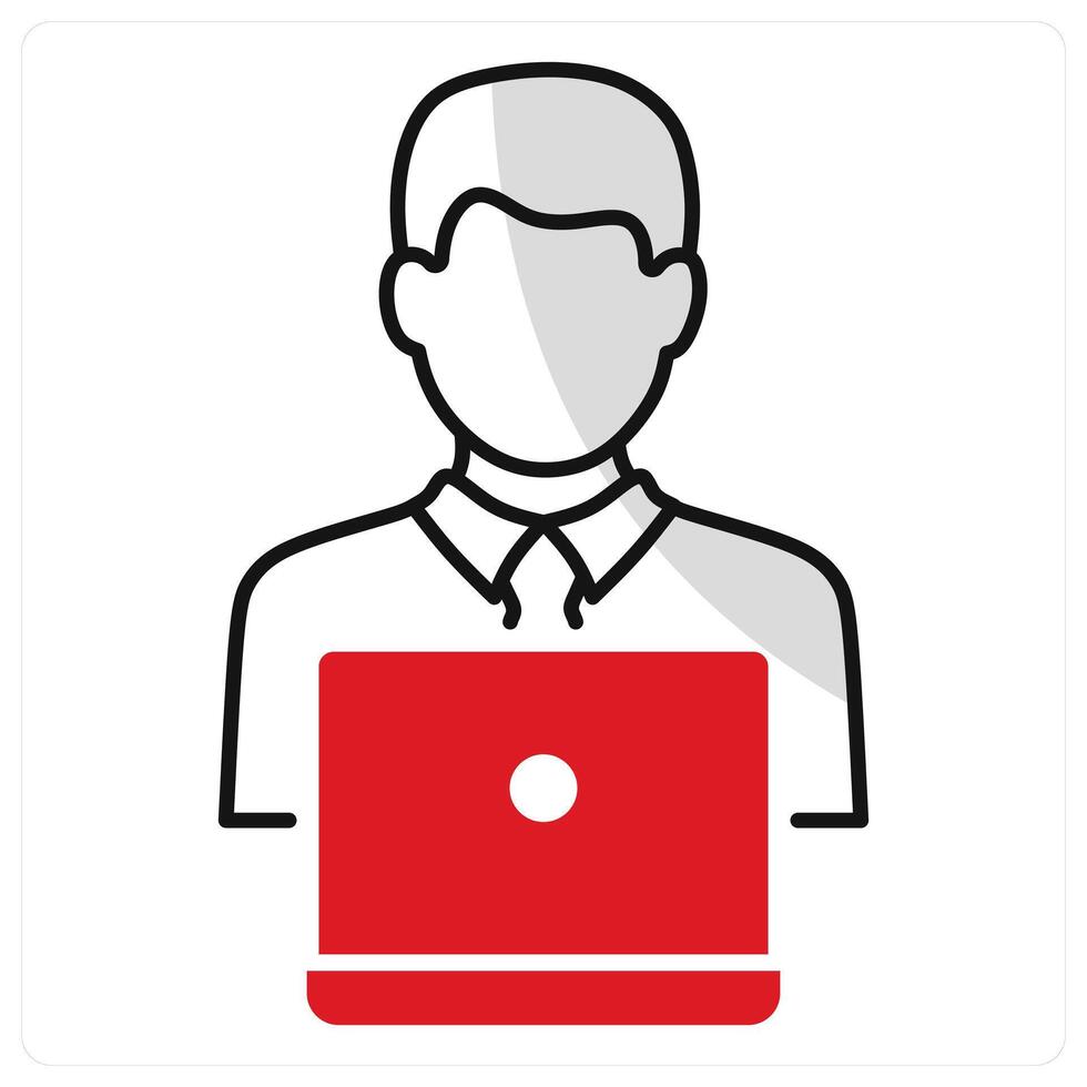 Web Developer and coding icon concept vector