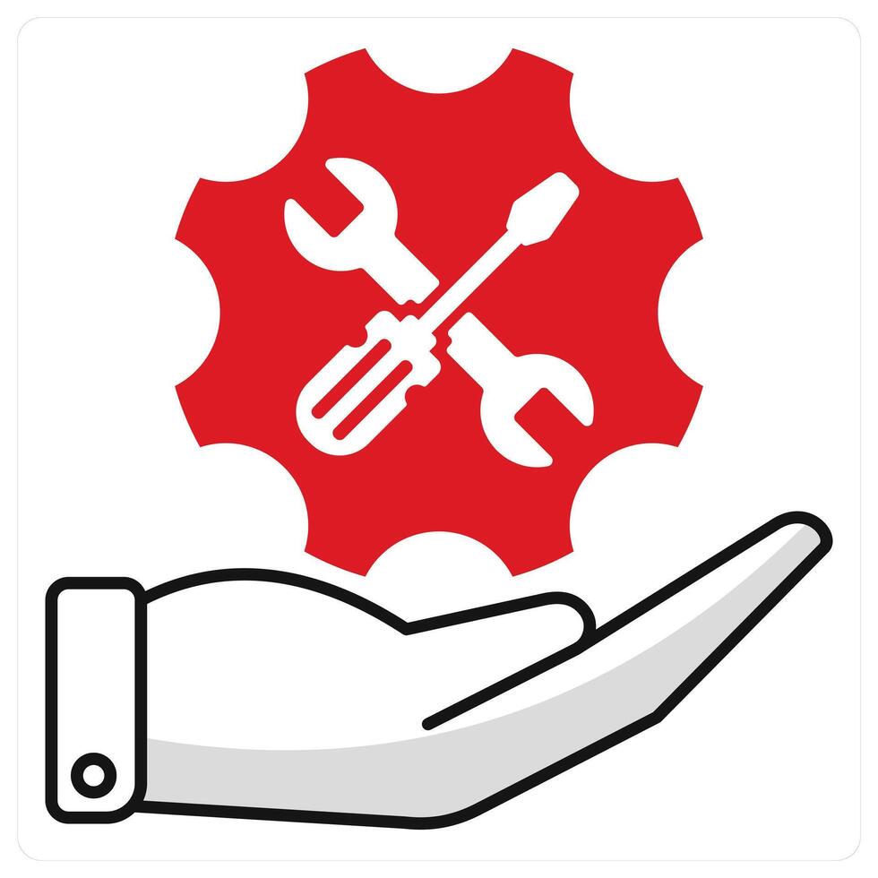 Maintenance and repair icon concept vector