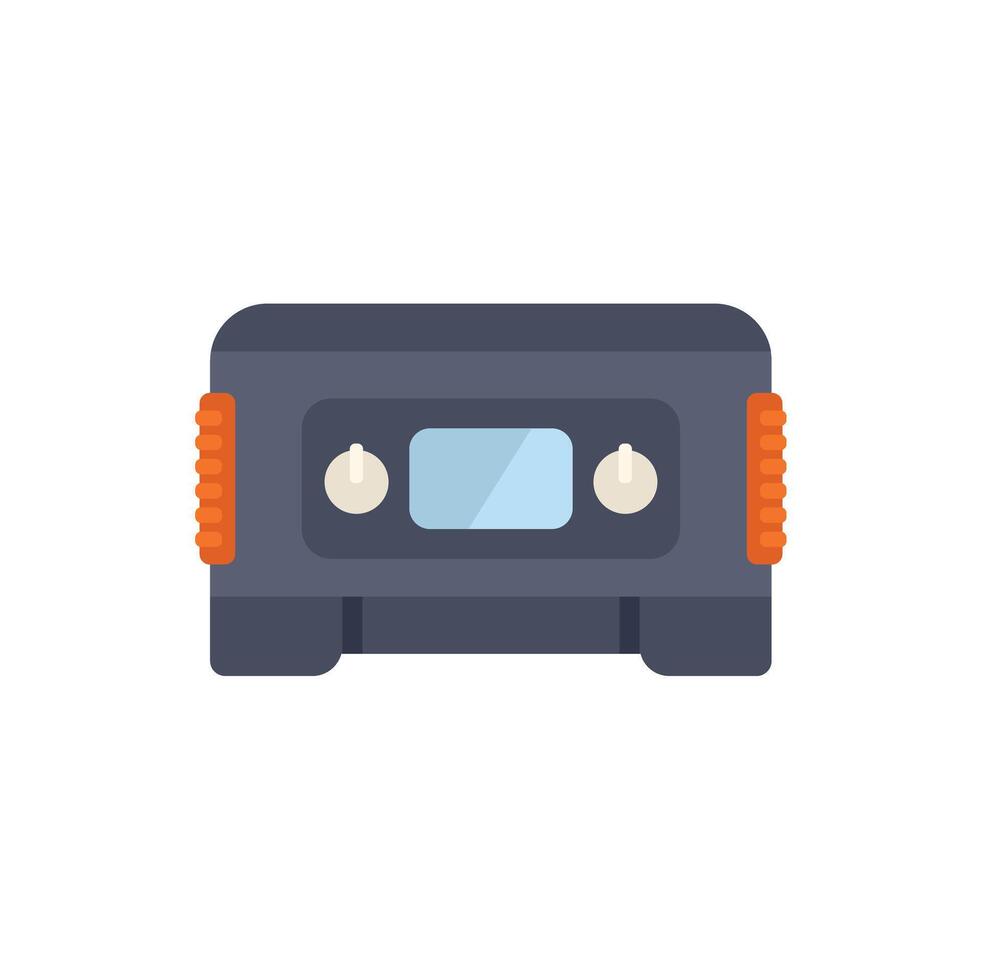 Walkman cassette player listening to music icon illustration vector