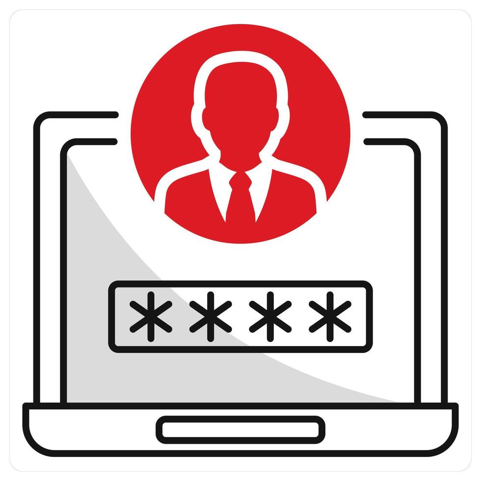 Admin Login and admin icon concept vector