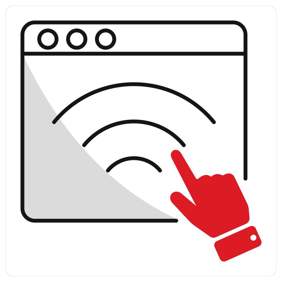 Web Interaction and click icon concept vector