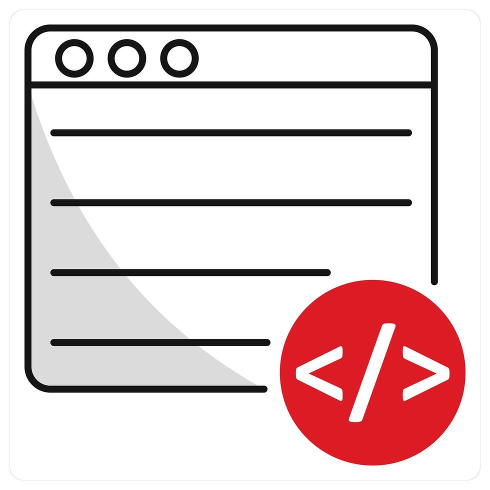 Coding and code icon concept vector