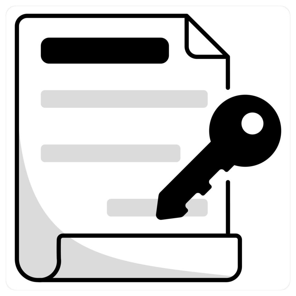 Digital Key and security icon concept vector
