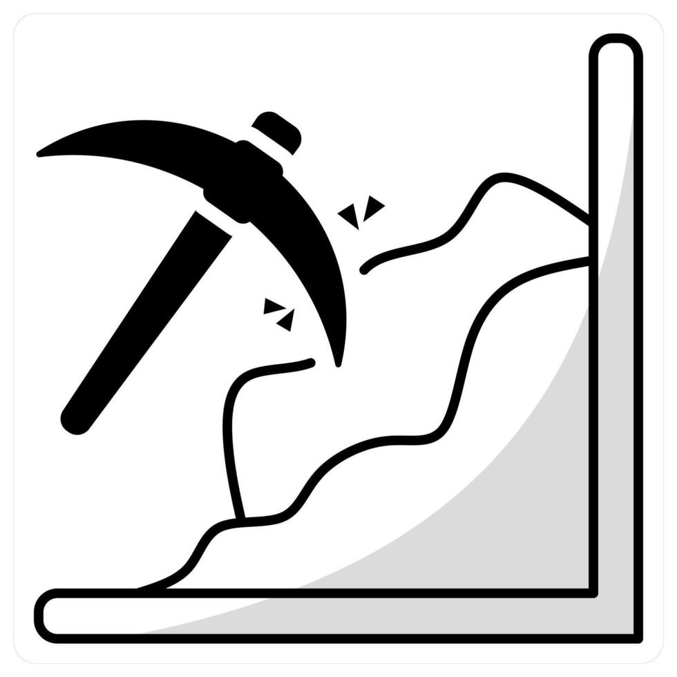 Mining and drill icon concept vector