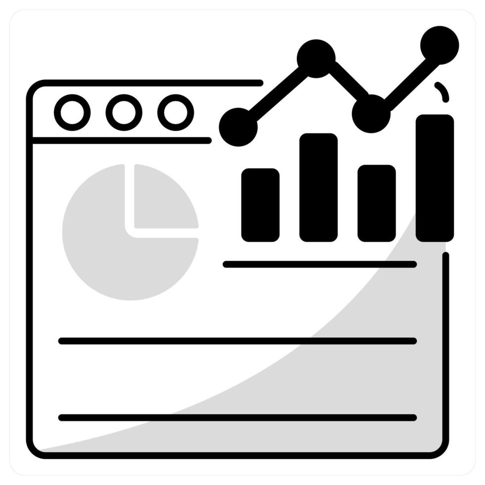 Analytics and data icon concept vector