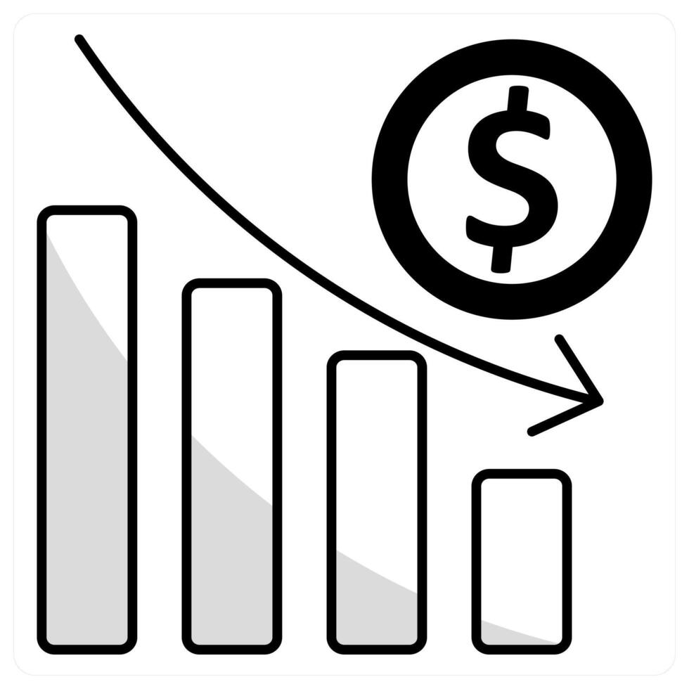 Loss and resume icon concept vector