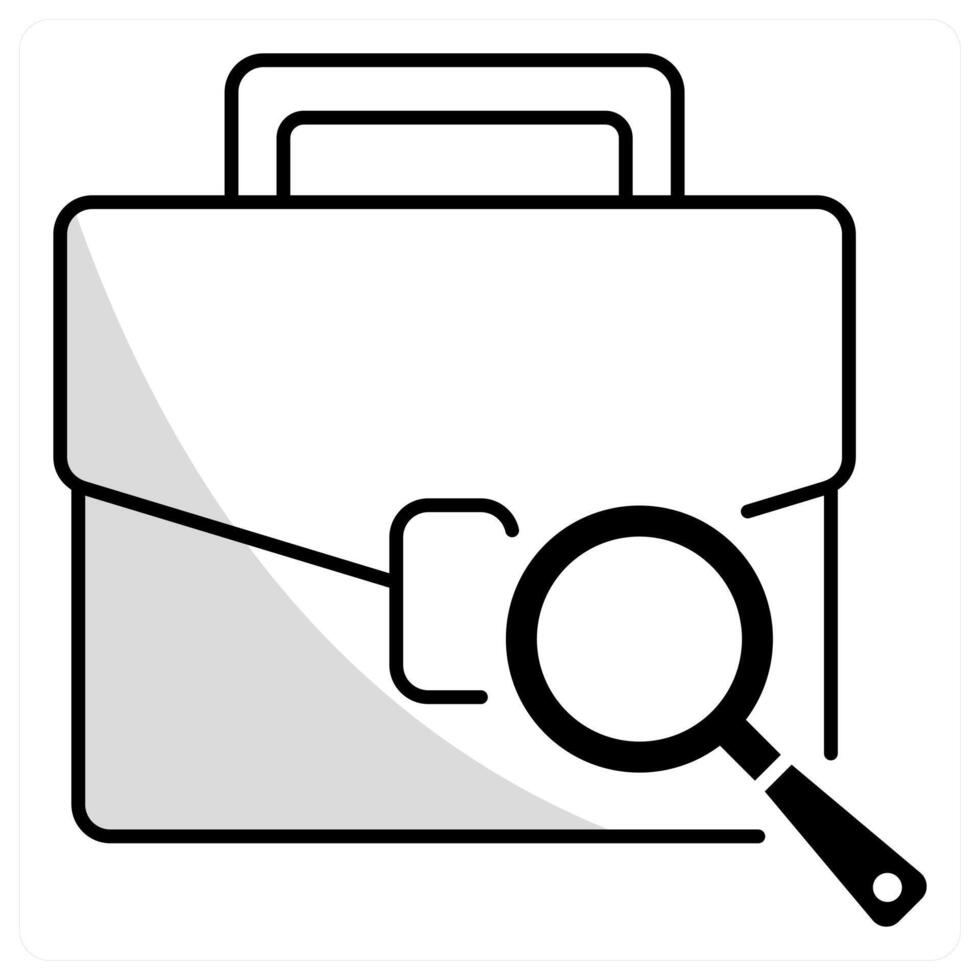 Job Search and resume icon concept vector