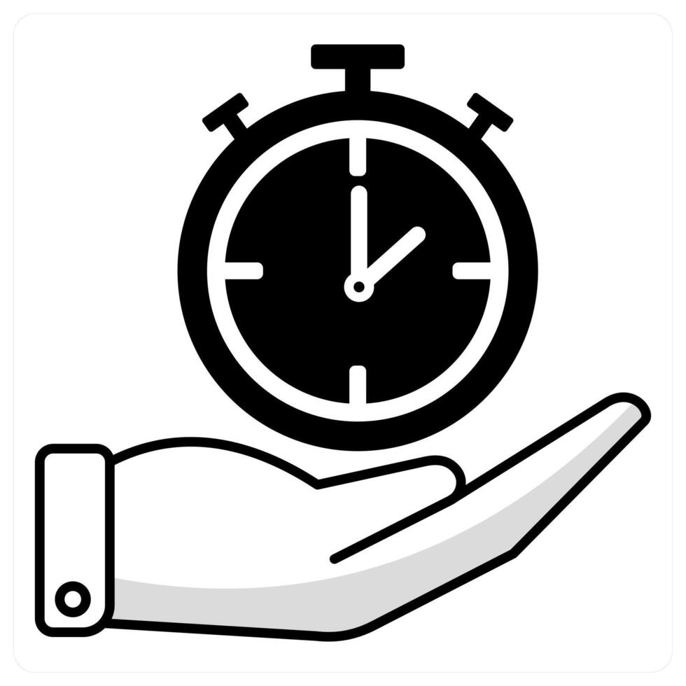 Time Management and clock icon concept vector