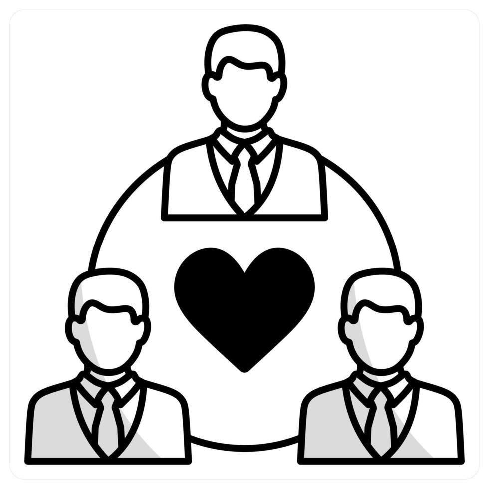 Business Relationship and networking icon concept vector