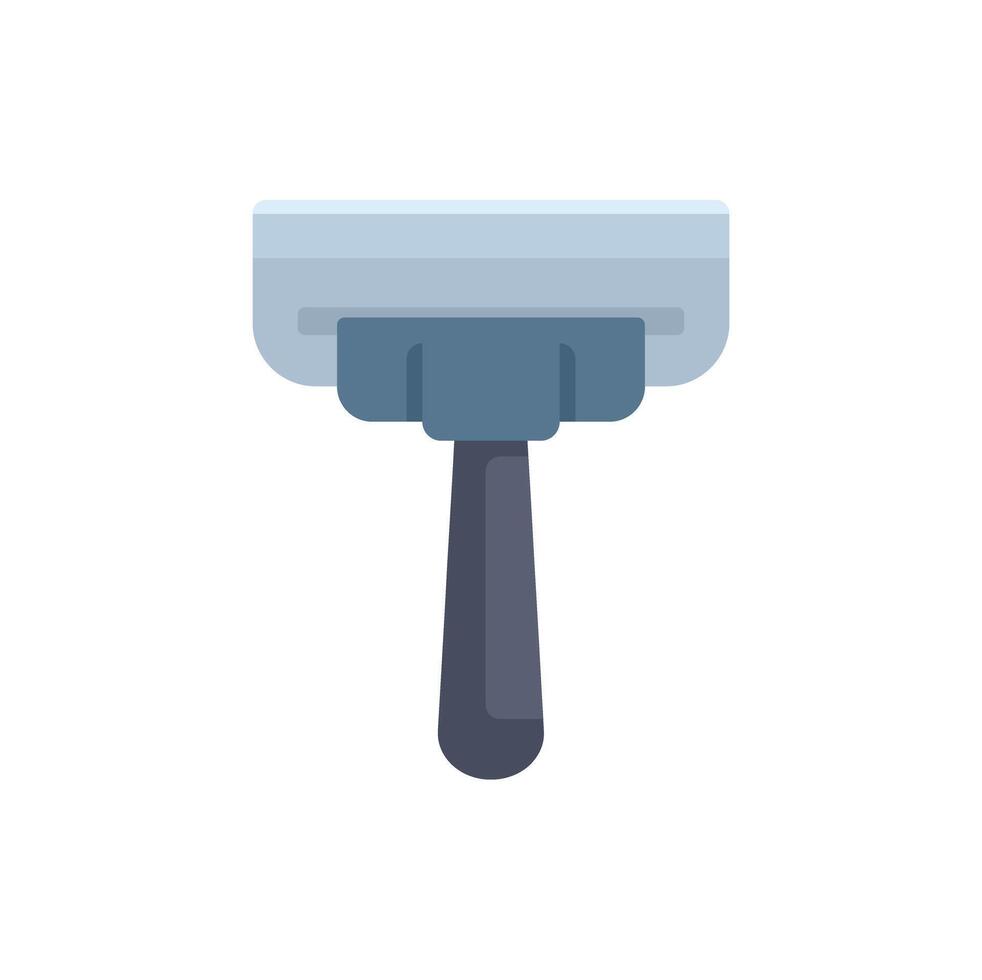 Safety razor showing sharp edge for shaving needs vector