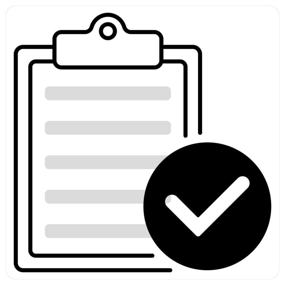 Verification Report and report icon concept vector