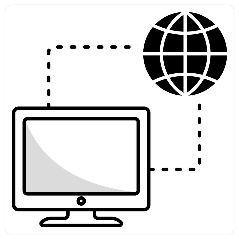 Connection and link icon concept vector