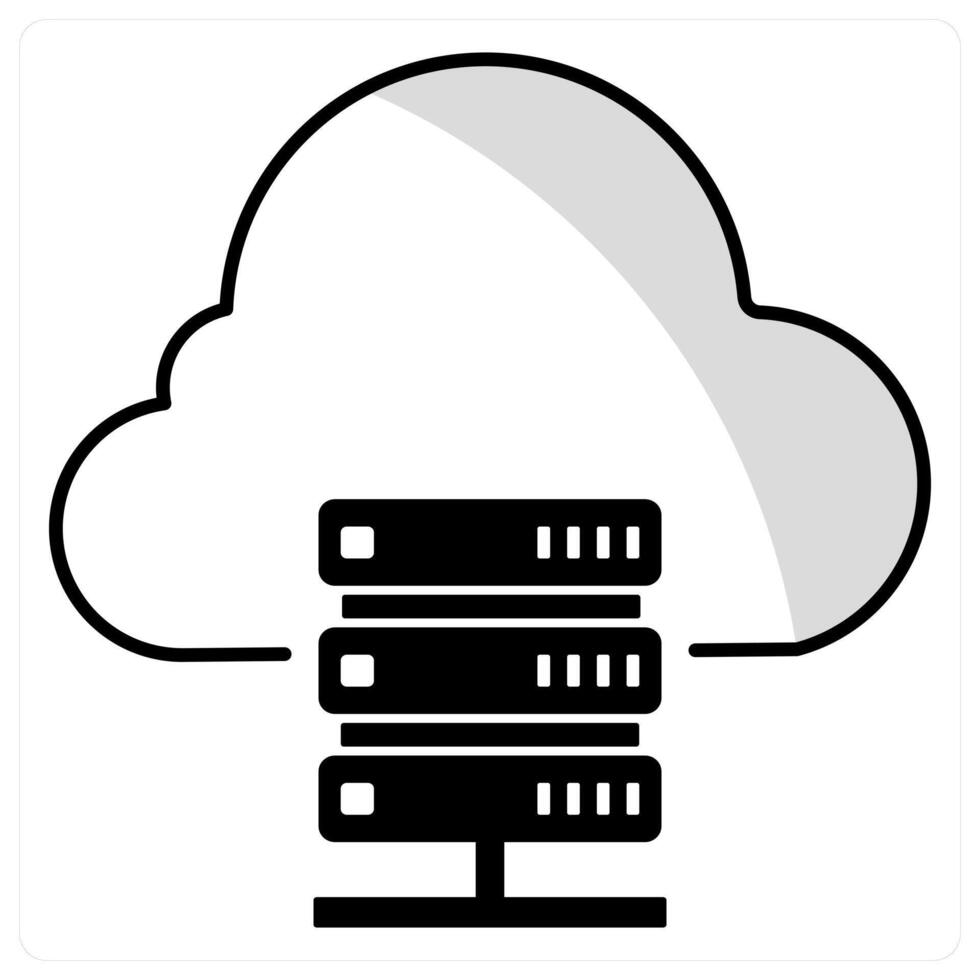 Web Hosting and server icon concept vector