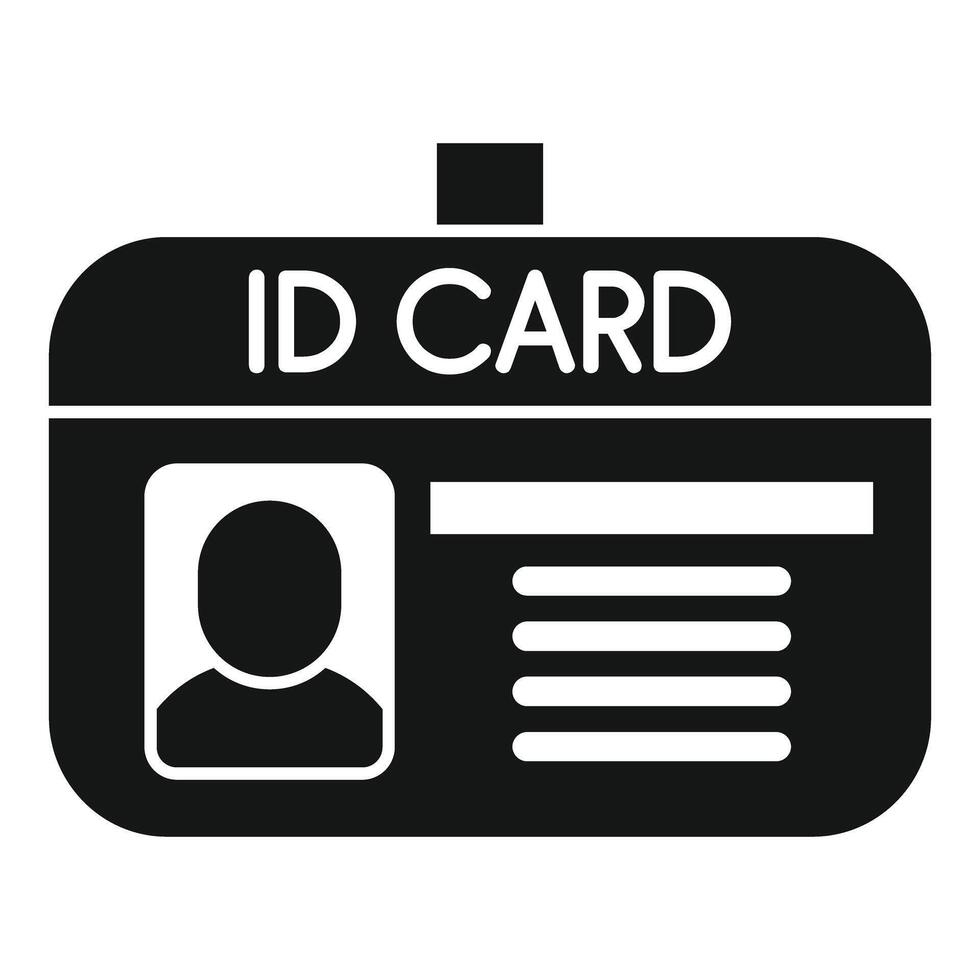 Personal identification document with photo and information displaying id card vector