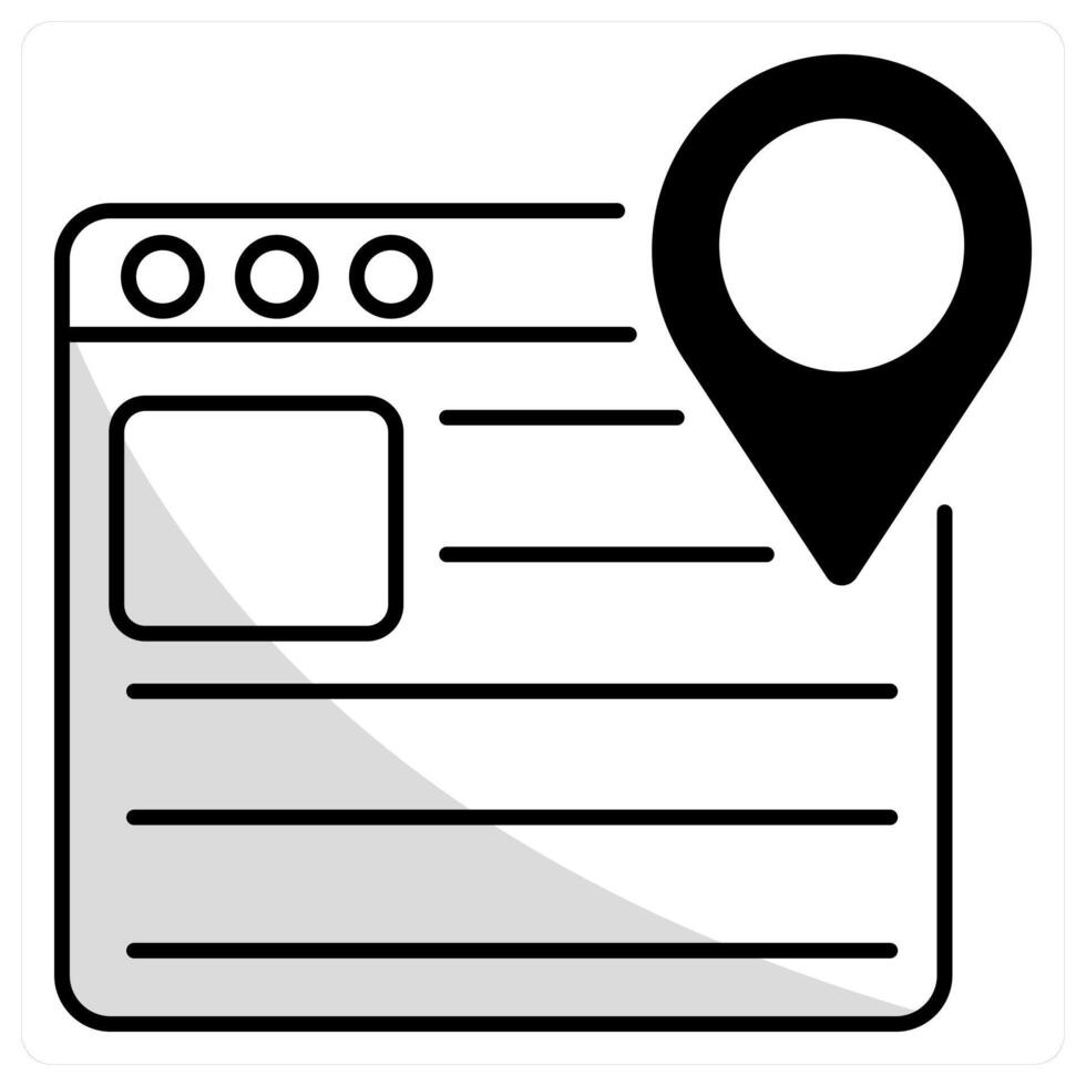 Web Navigation and menu icon concept vector