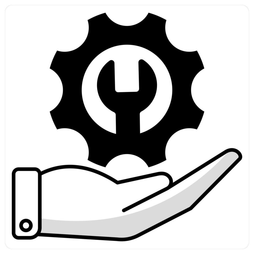Support and aid icon concept vector