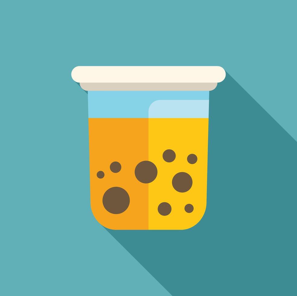 Boba tea with tapioca pearls is refreshing and tasty vector