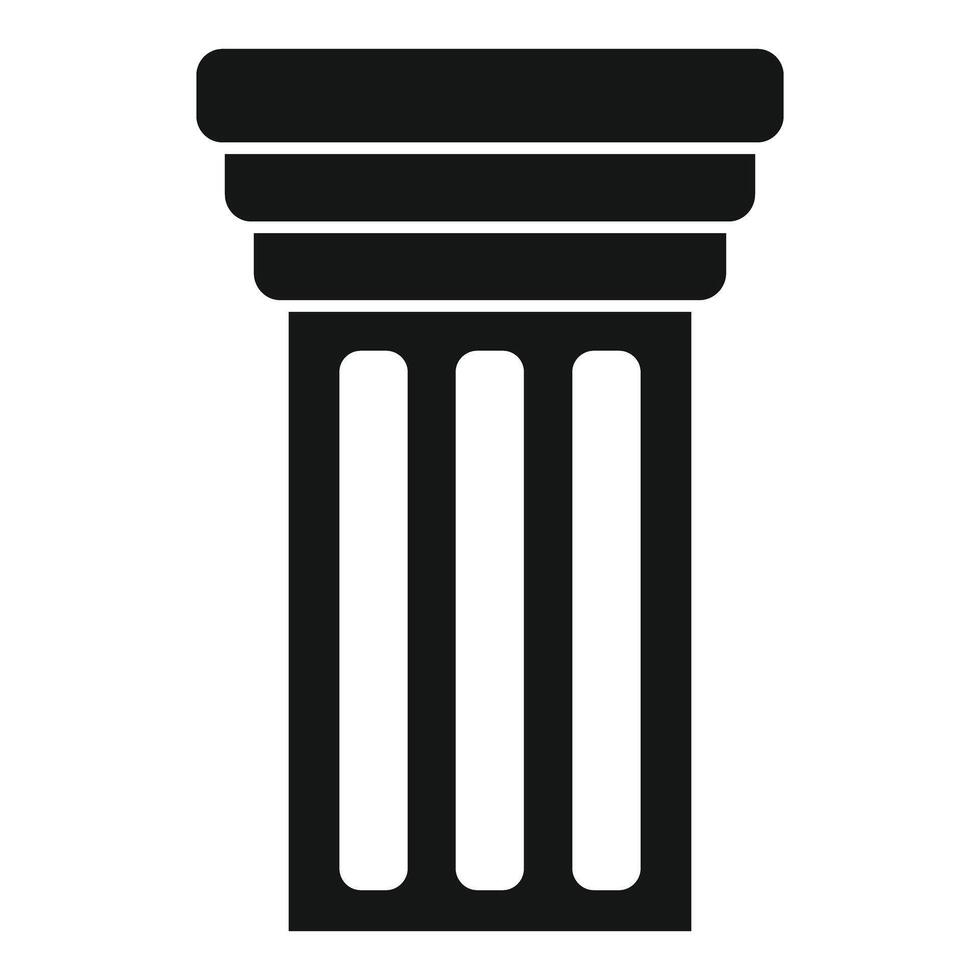 Architectural column symbolizing classical strength and elegance vector