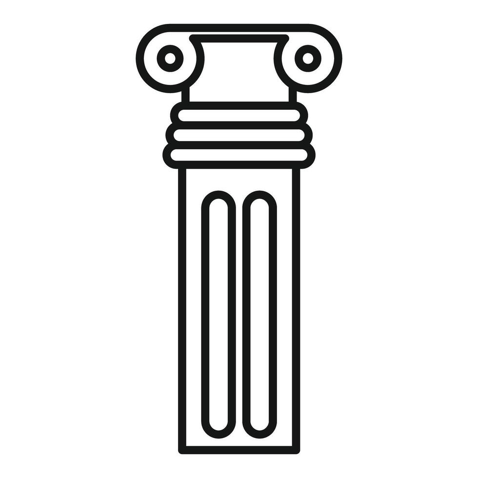 Antique column representing classical architecture and history vector