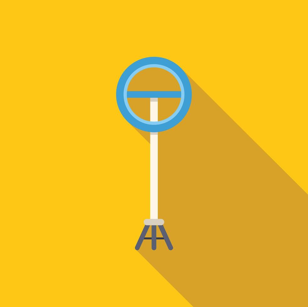 No stopping sign on yellow background indicating traffic regulation vector